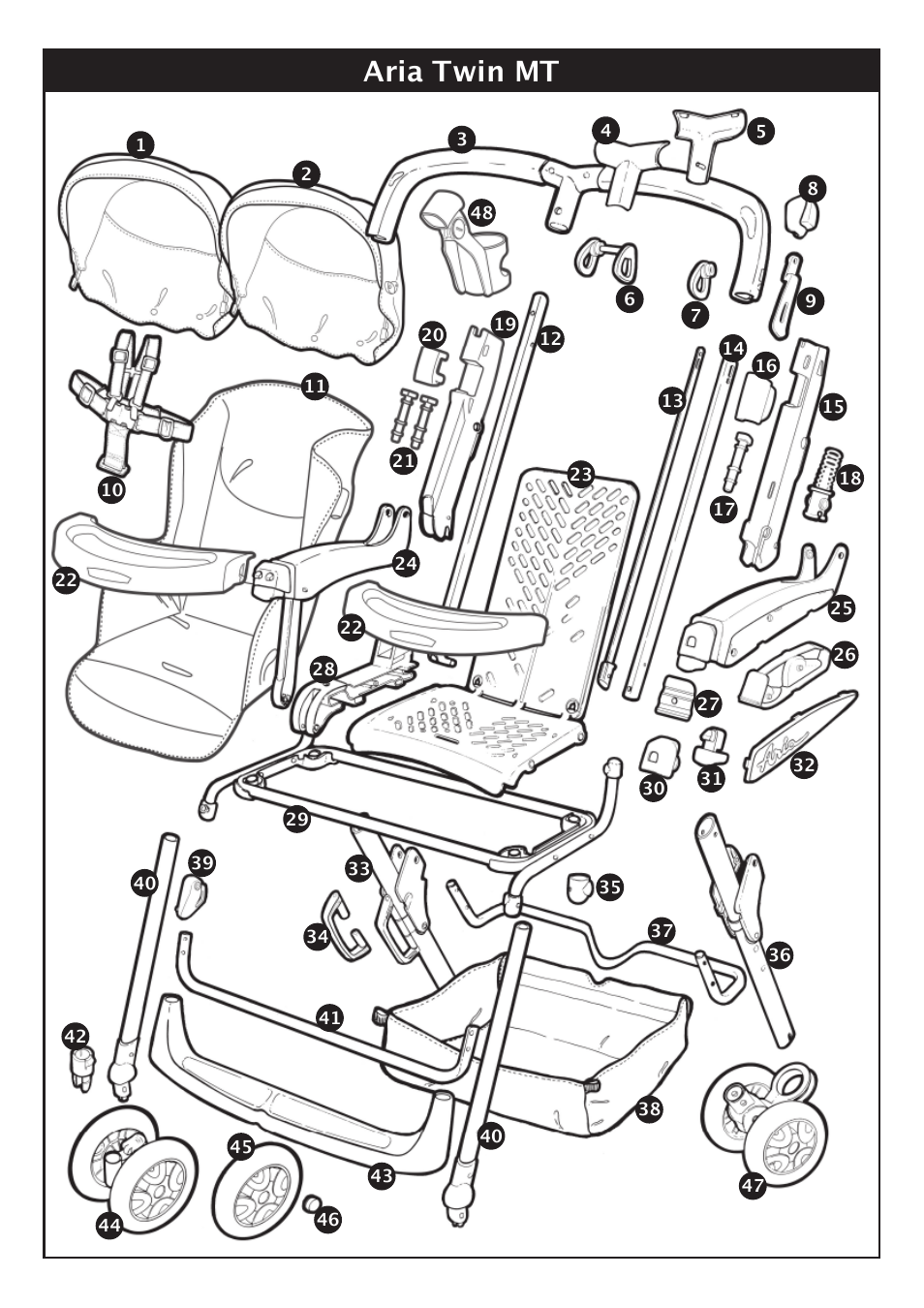 Aria twin mt | Peg-Perego Aria Twin User Manual | Page 7 / 48