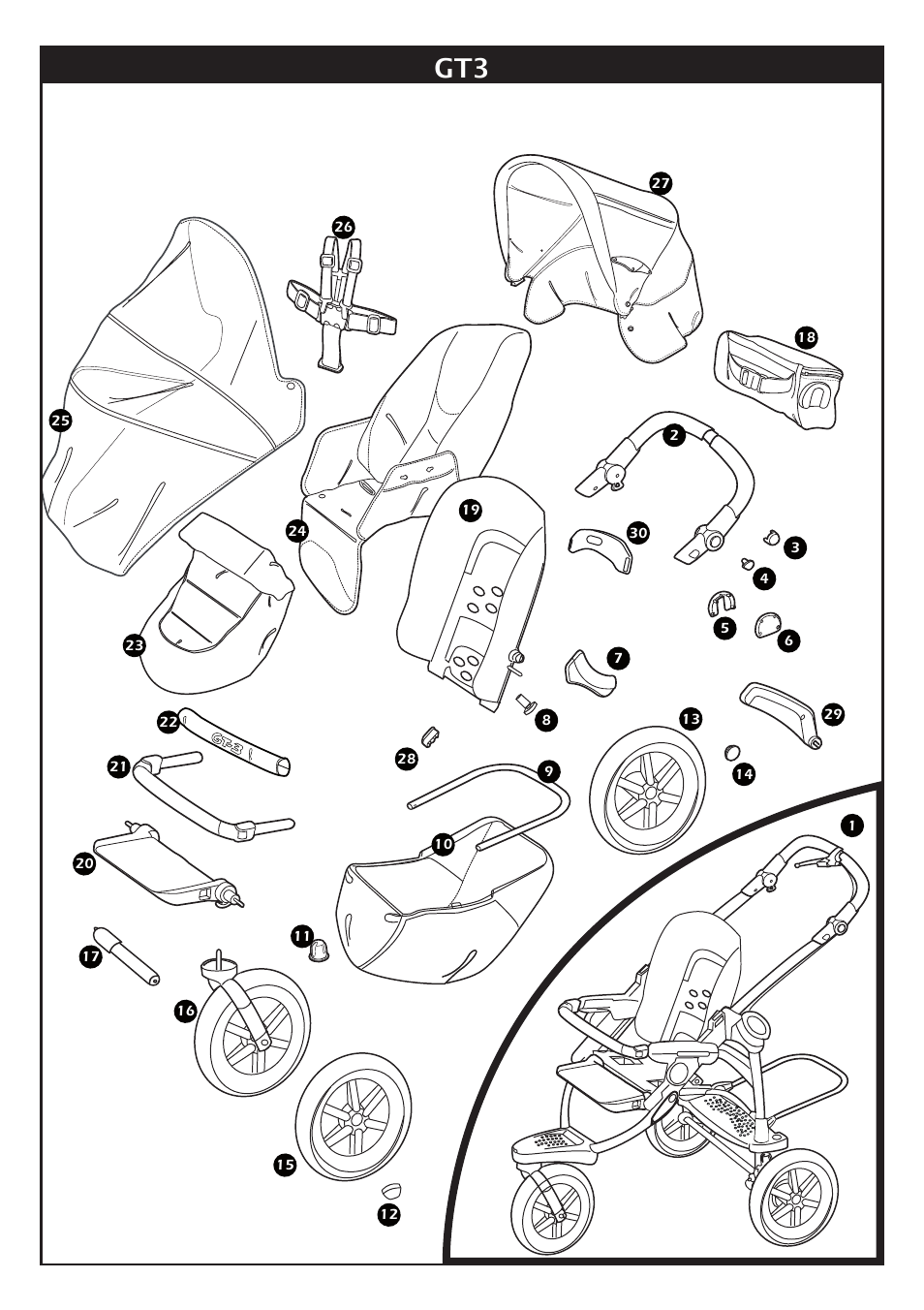 Peg-Perego GT3 User Manual | Page 13 / 76