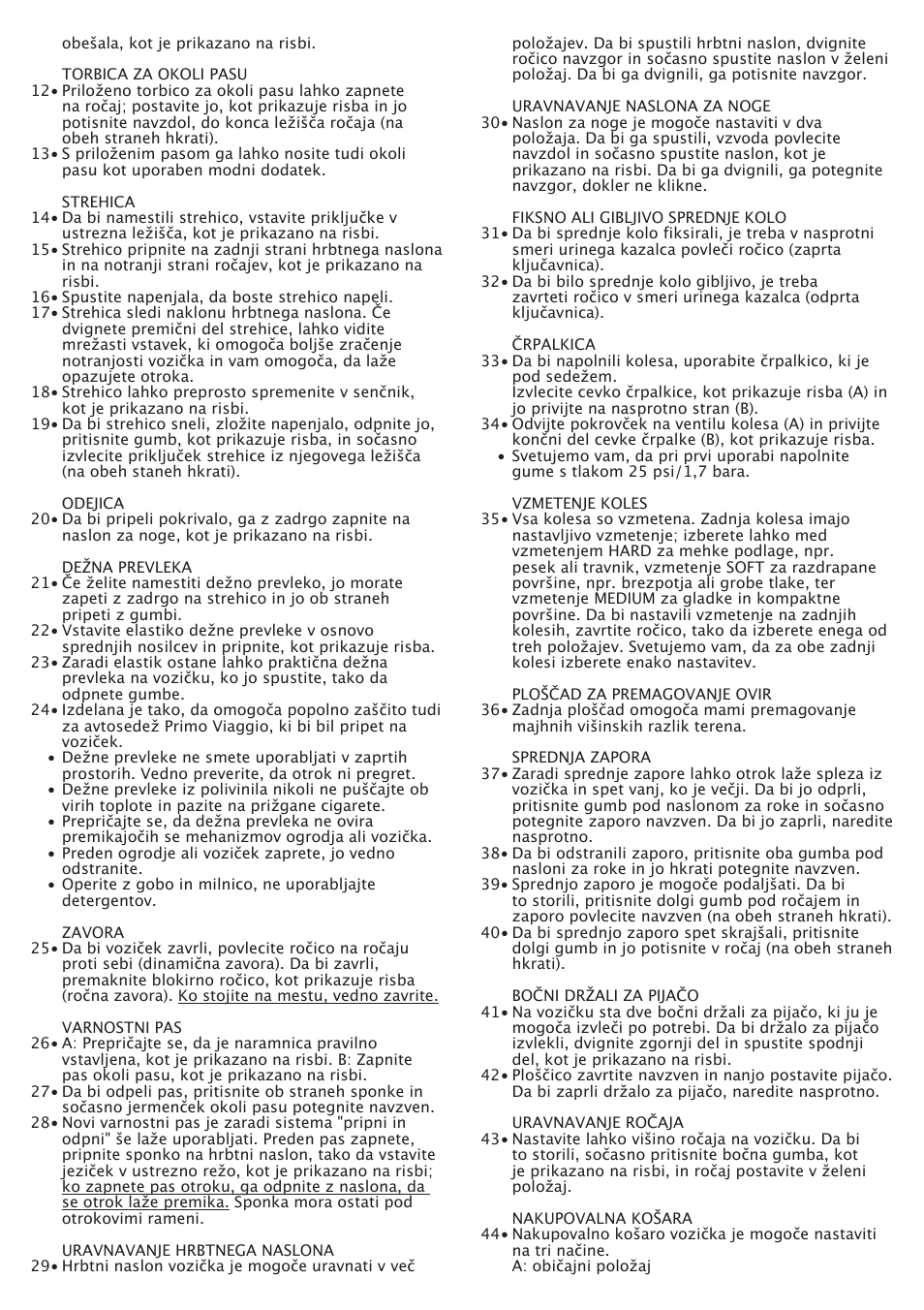 Peg-Perego GT3 User Manual | Page 59 / 76
