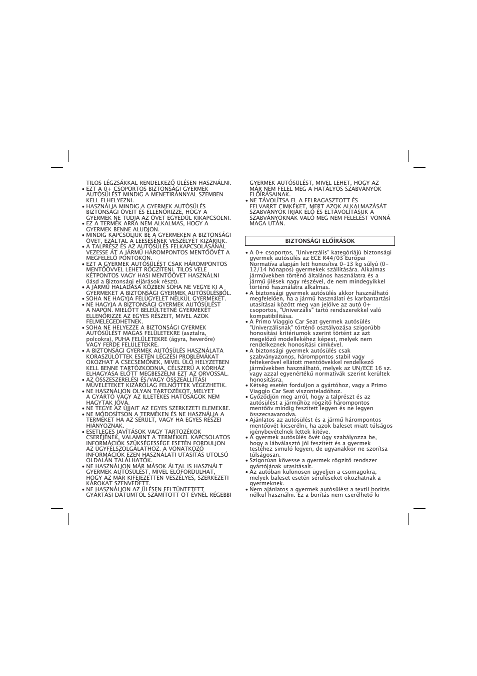 Peg-Perego Base Fissa User Manual | Page 50 / 68