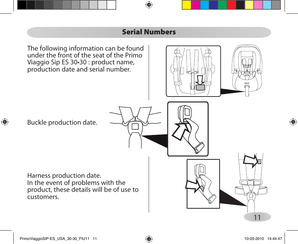 Peg-Perego PRIMO VIAGGIO SIP ES 30.30 User Manual | Page 11 / 92