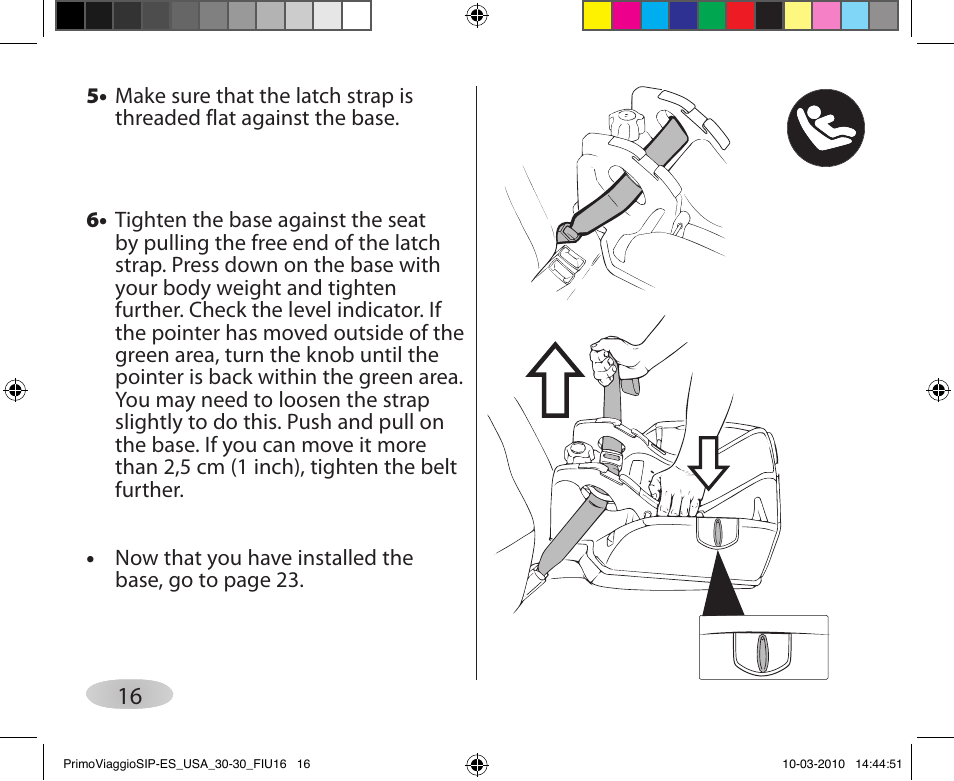 Peg-Perego PRIMO VIAGGIO SIP ES 30.30 User Manual | Page 16 / 92