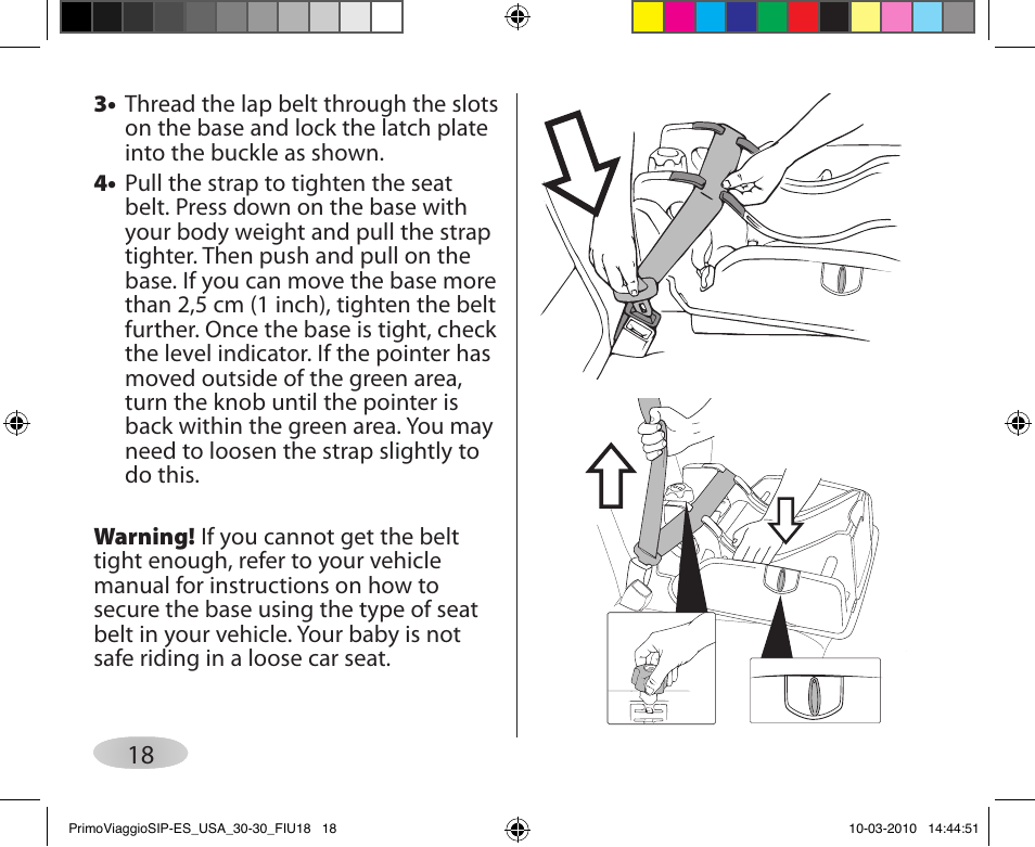 Peg-Perego PRIMO VIAGGIO SIP ES 30.30 User Manual | Page 18 / 92