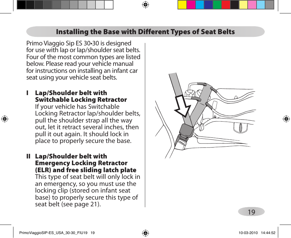 Peg-Perego PRIMO VIAGGIO SIP ES 30.30 User Manual | Page 19 / 92