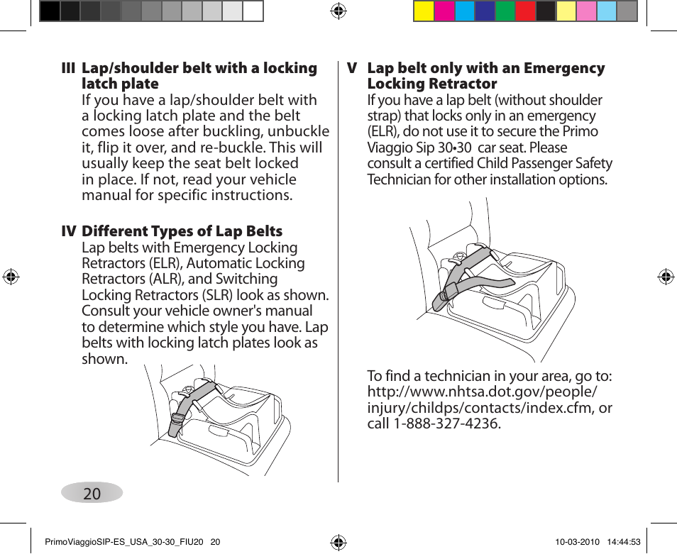 Peg-Perego PRIMO VIAGGIO SIP ES 30.30 User Manual | Page 20 / 92