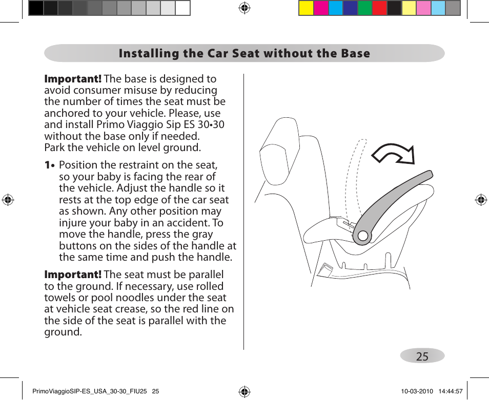 Peg-Perego PRIMO VIAGGIO SIP ES 30.30 User Manual | Page 25 / 92