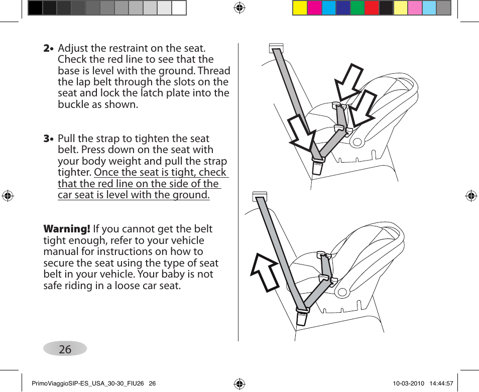 Peg-Perego PRIMO VIAGGIO SIP ES 30.30 User Manual | Page 26 / 92