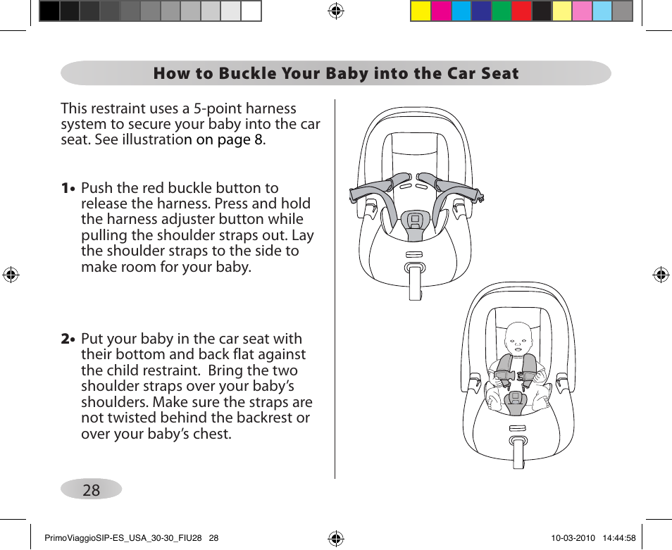 Peg-Perego PRIMO VIAGGIO SIP ES 30.30 User Manual | Page 28 / 92