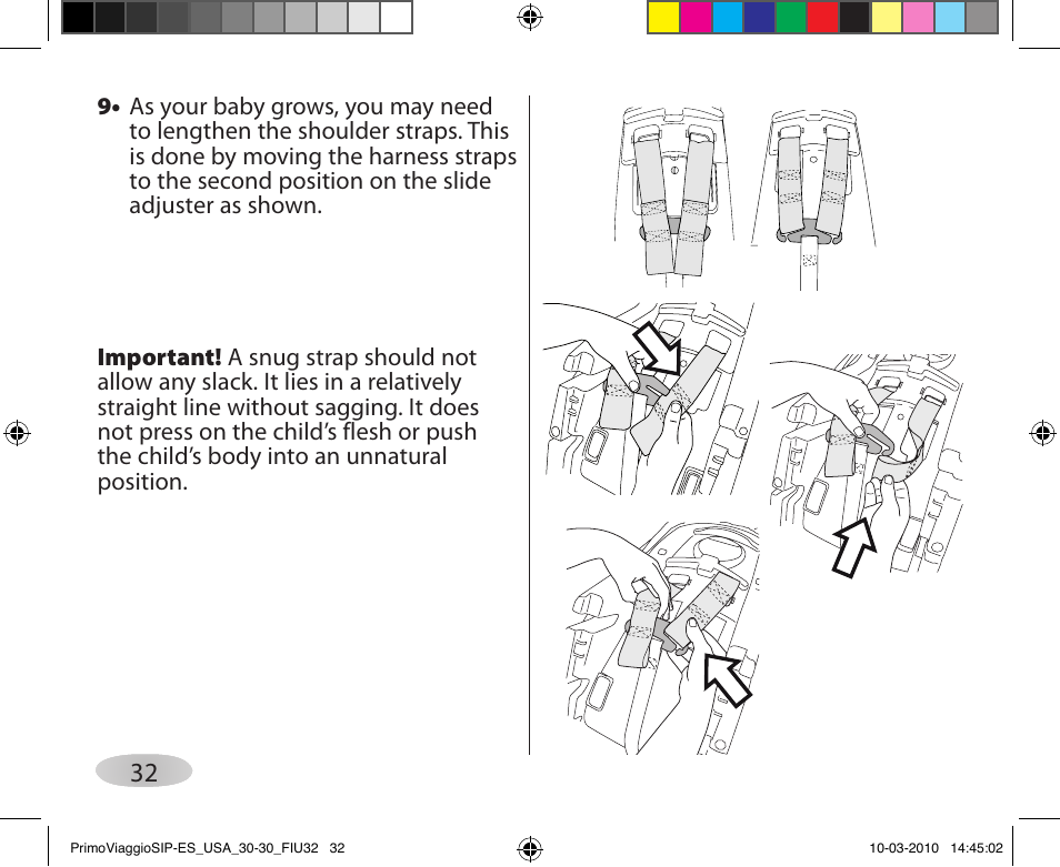 Peg-Perego PRIMO VIAGGIO SIP ES 30.30 User Manual | Page 32 / 92