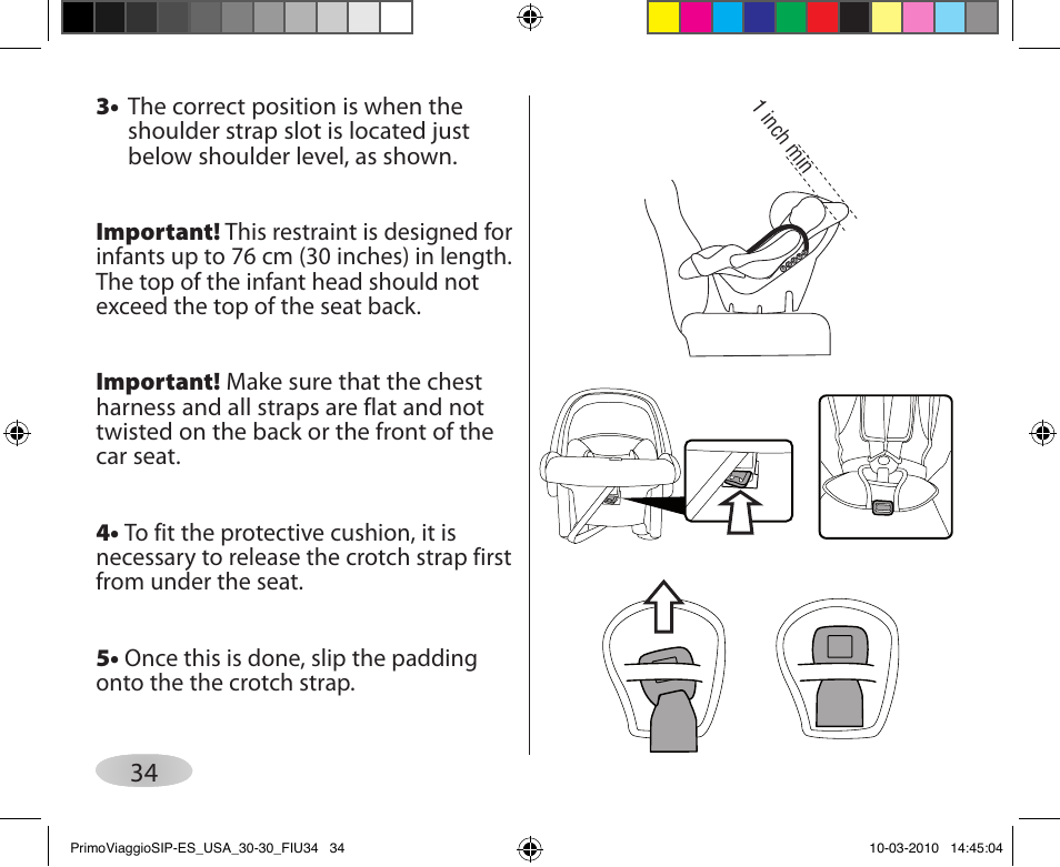 Peg-Perego PRIMO VIAGGIO SIP ES 30.30 User Manual | Page 34 / 92