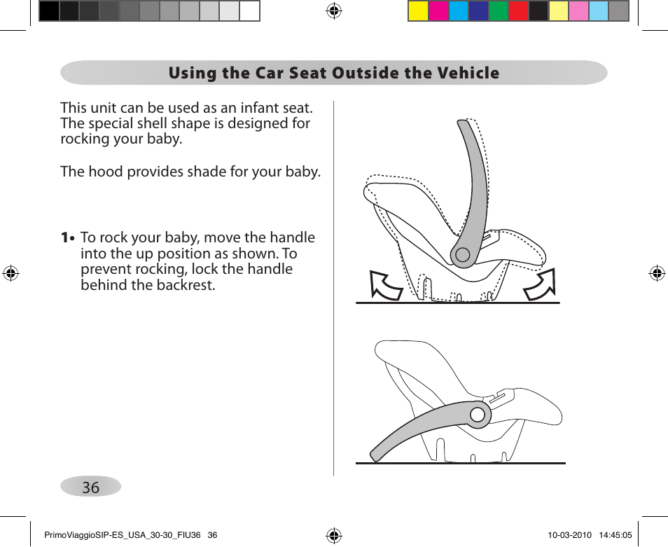 Peg-Perego PRIMO VIAGGIO SIP ES 30.30 User Manual | Page 36 / 92