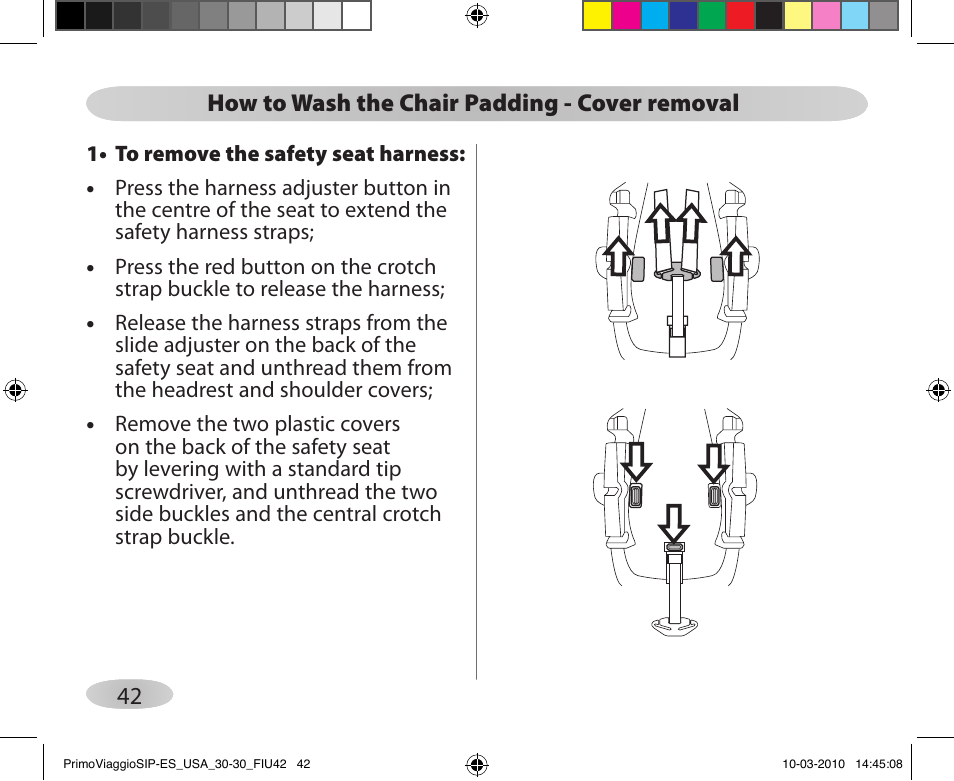 Peg-Perego PRIMO VIAGGIO SIP ES 30.30 User Manual | Page 42 / 92