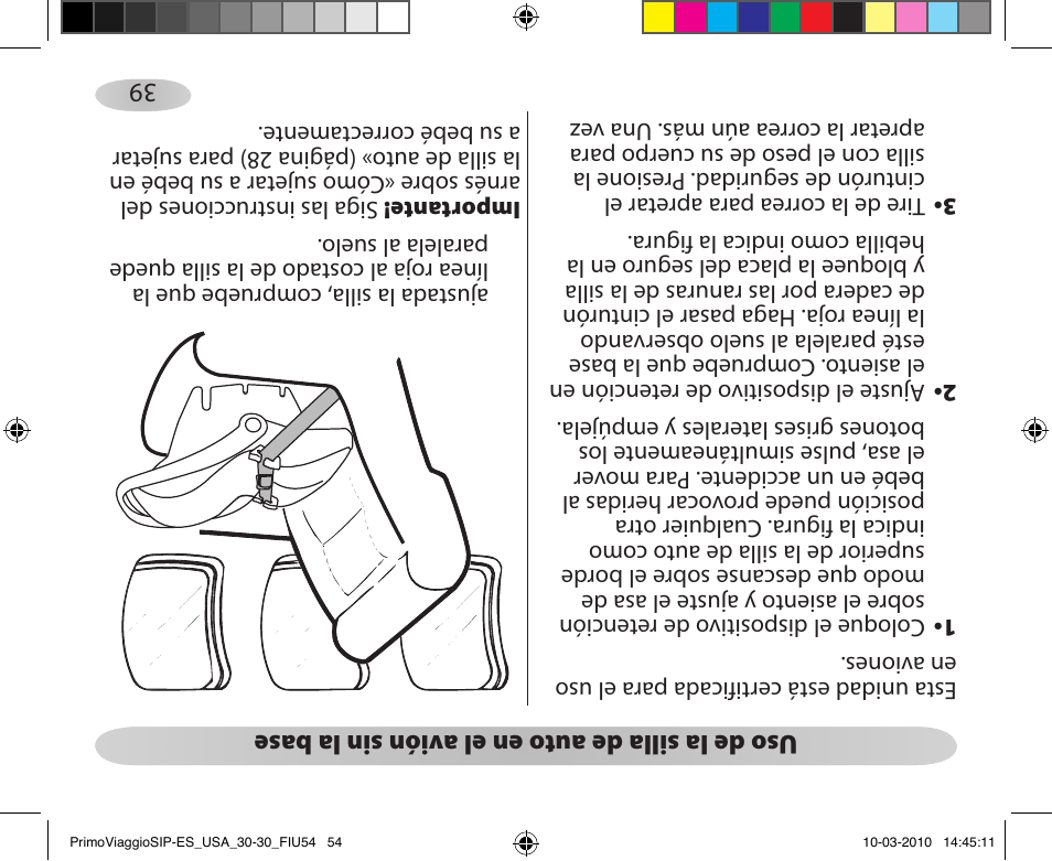 Peg-Perego PRIMO VIAGGIO SIP ES 30.30 User Manual | Page 54 / 92