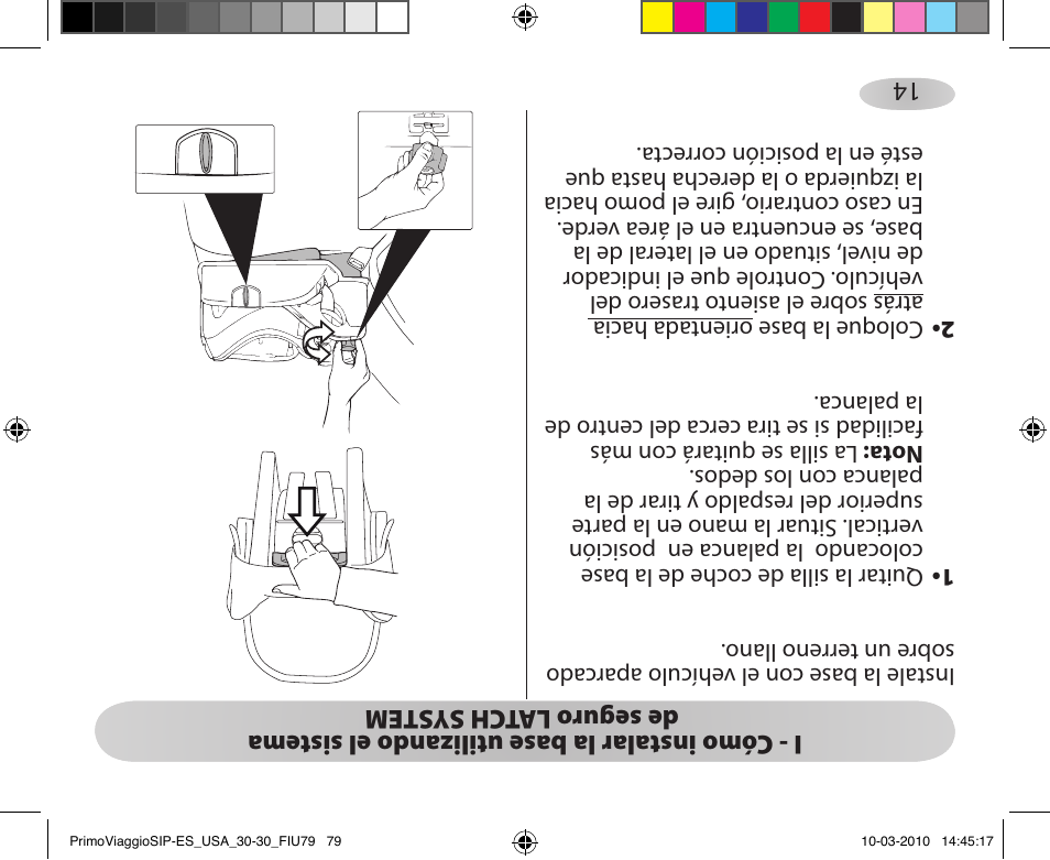Peg-Perego PRIMO VIAGGIO SIP ES 30.30 User Manual | Page 79 / 92