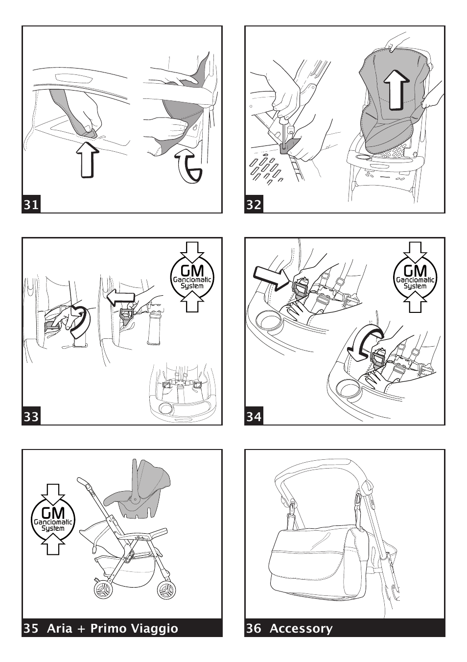 Peg-Perego Aria OH User Manual | Page 7 / 52