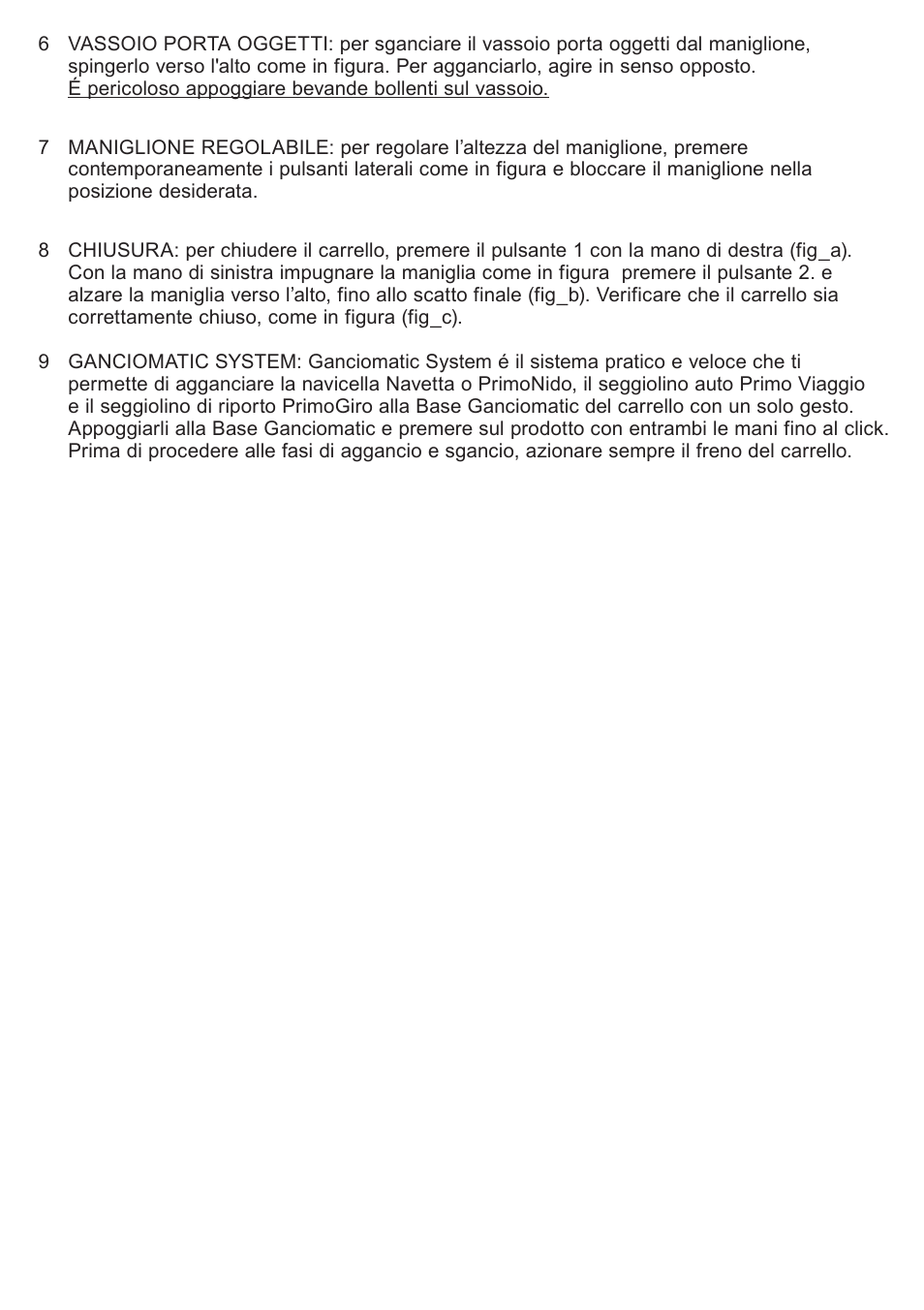 Peg-Perego Caravel 22 User Manual | Page 9 / 56