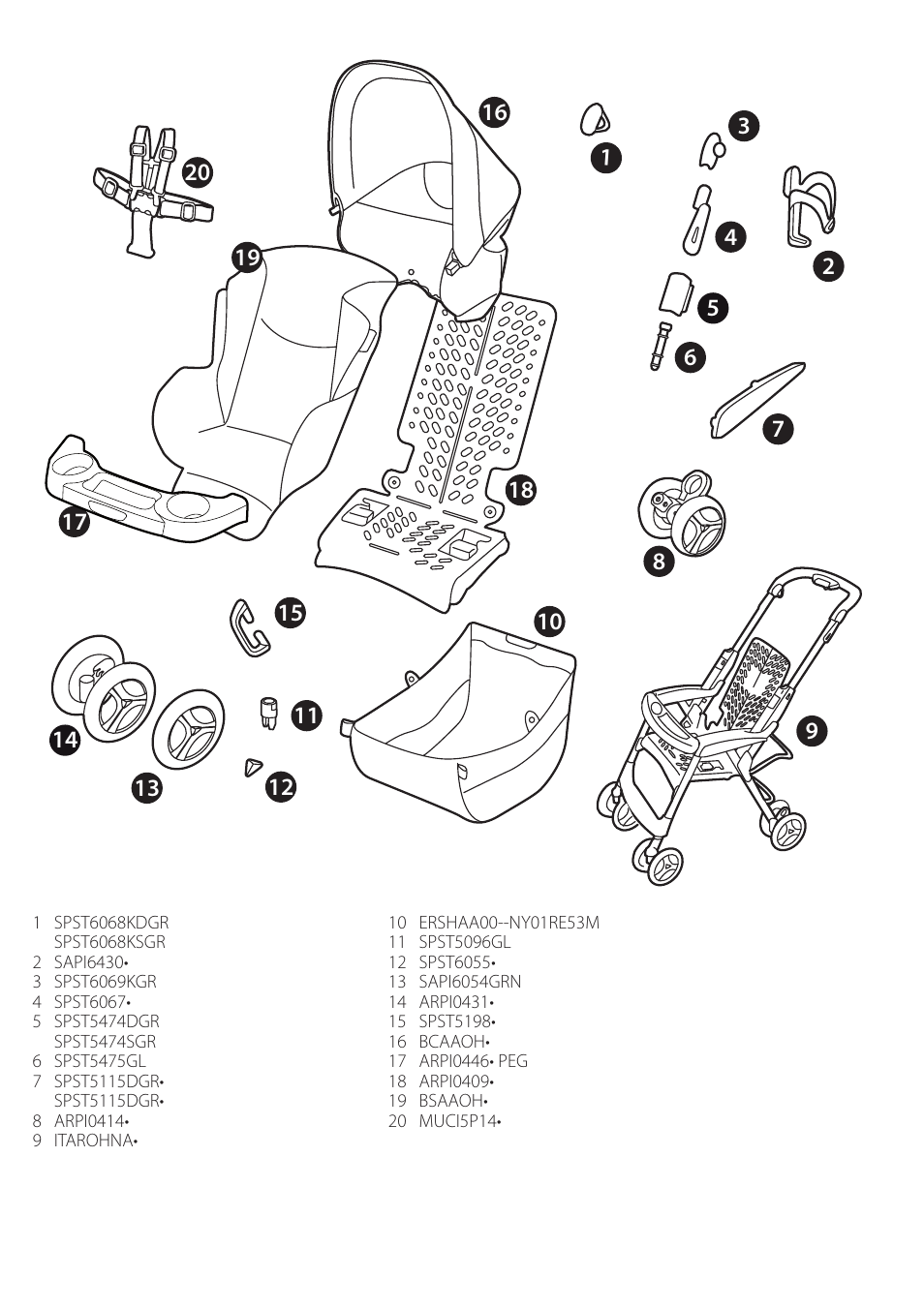Aria oh | Peg-Perego Aria OH FINA0703 User Manual | Page 10 / 24