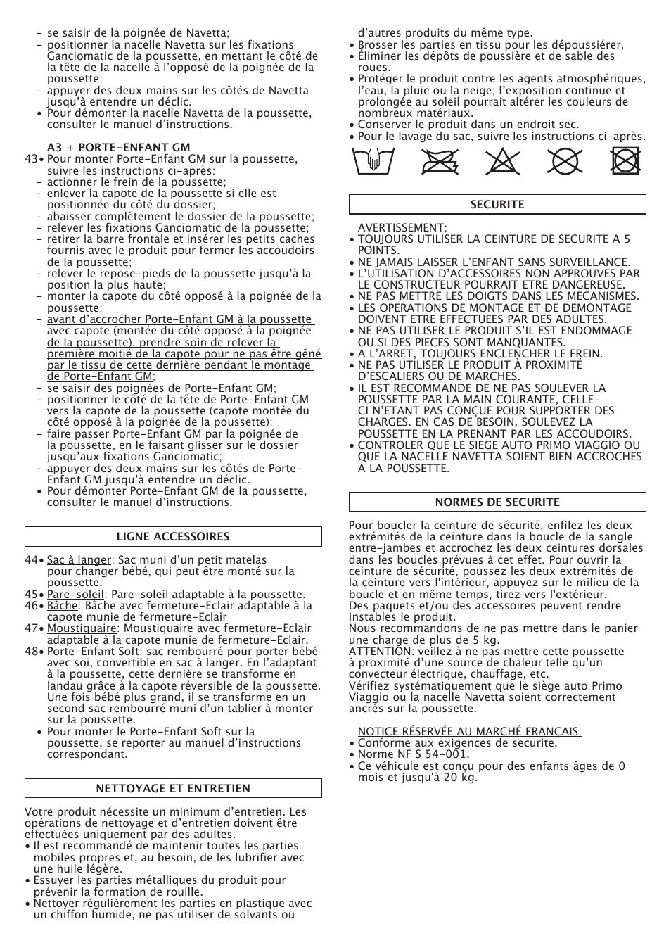 Peg-Perego A3 User Manual | Page 20 / 52