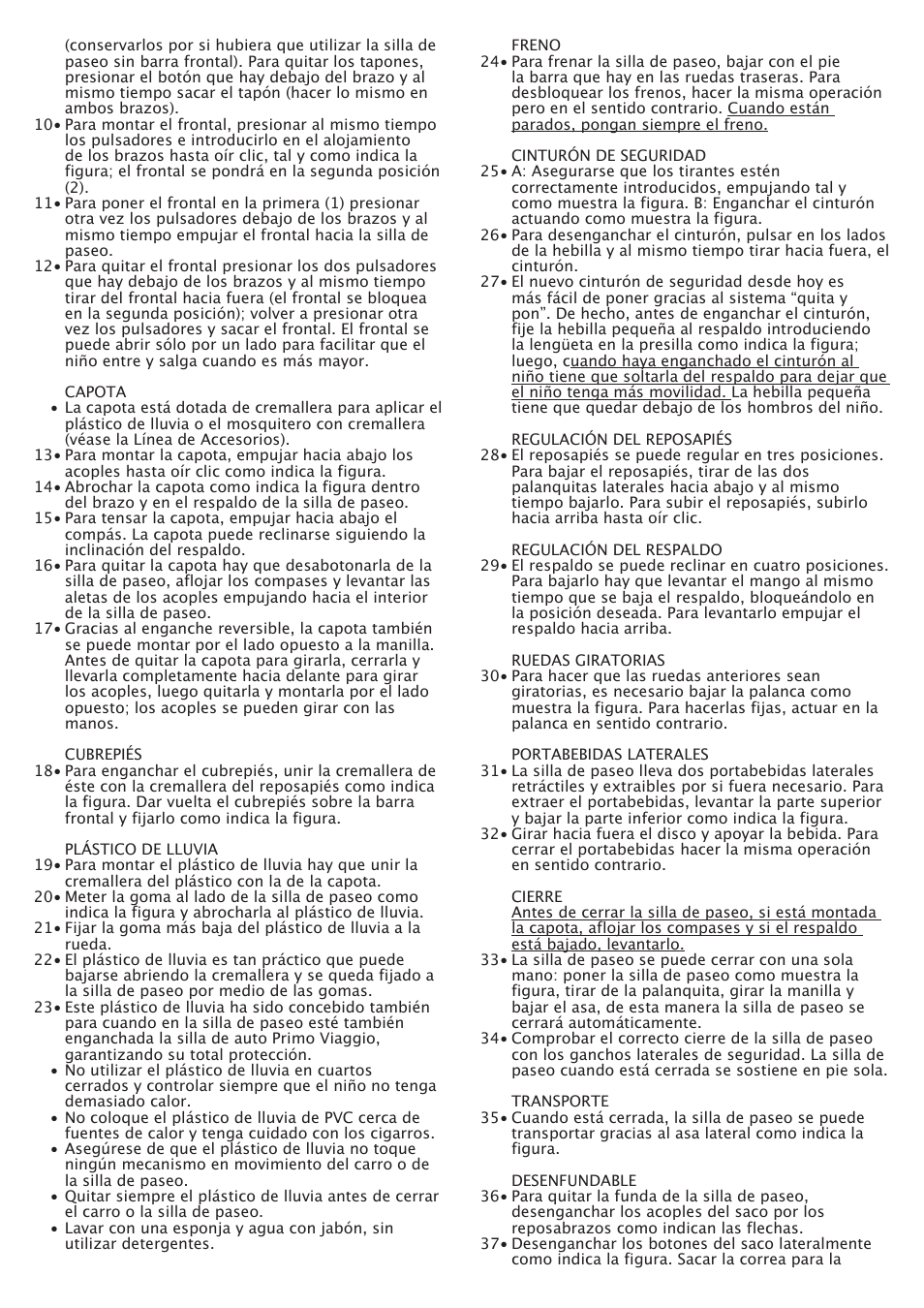 Peg-Perego A3 User Manual | Page 25 / 52