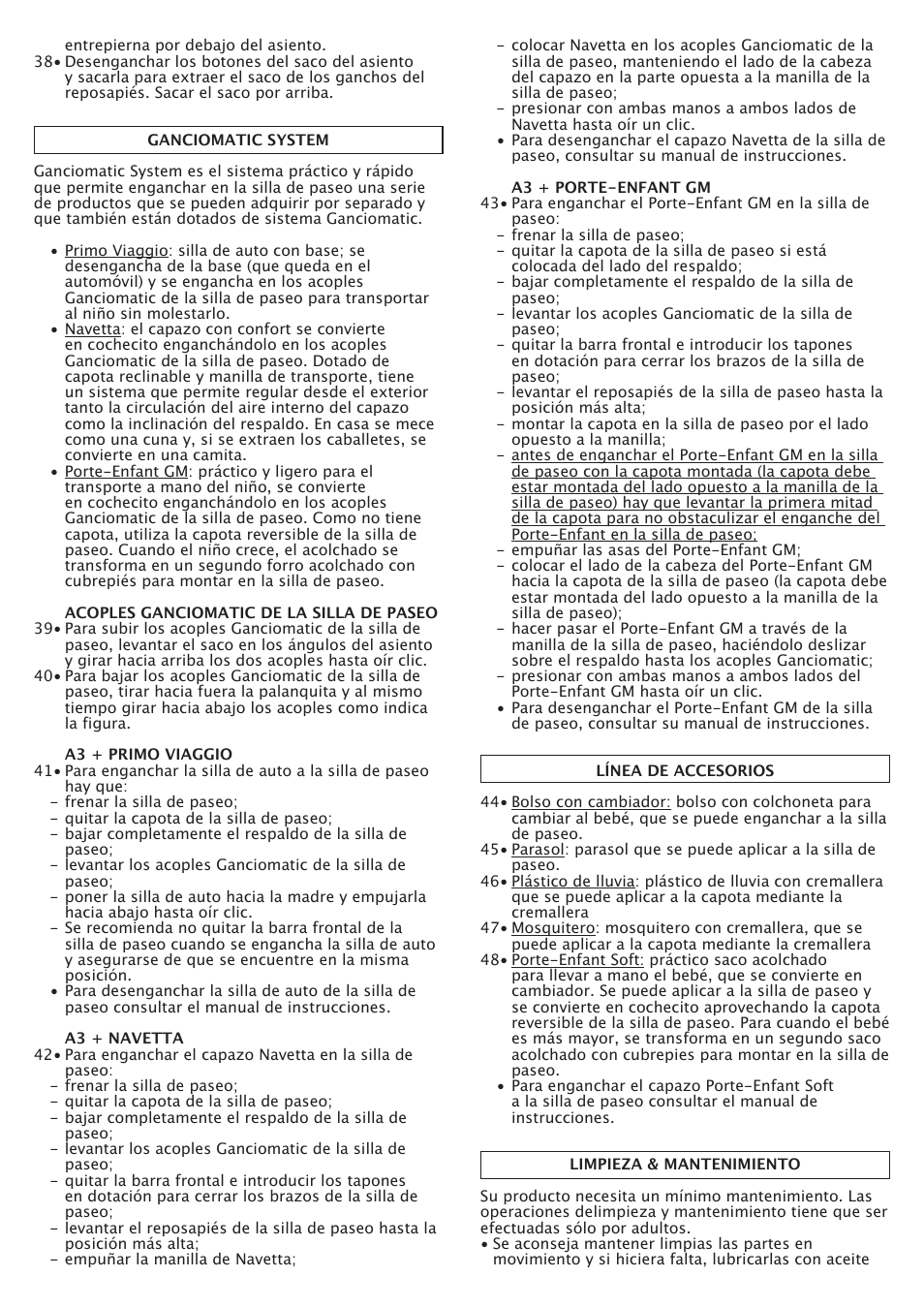 Peg-Perego A3 User Manual | Page 26 / 52