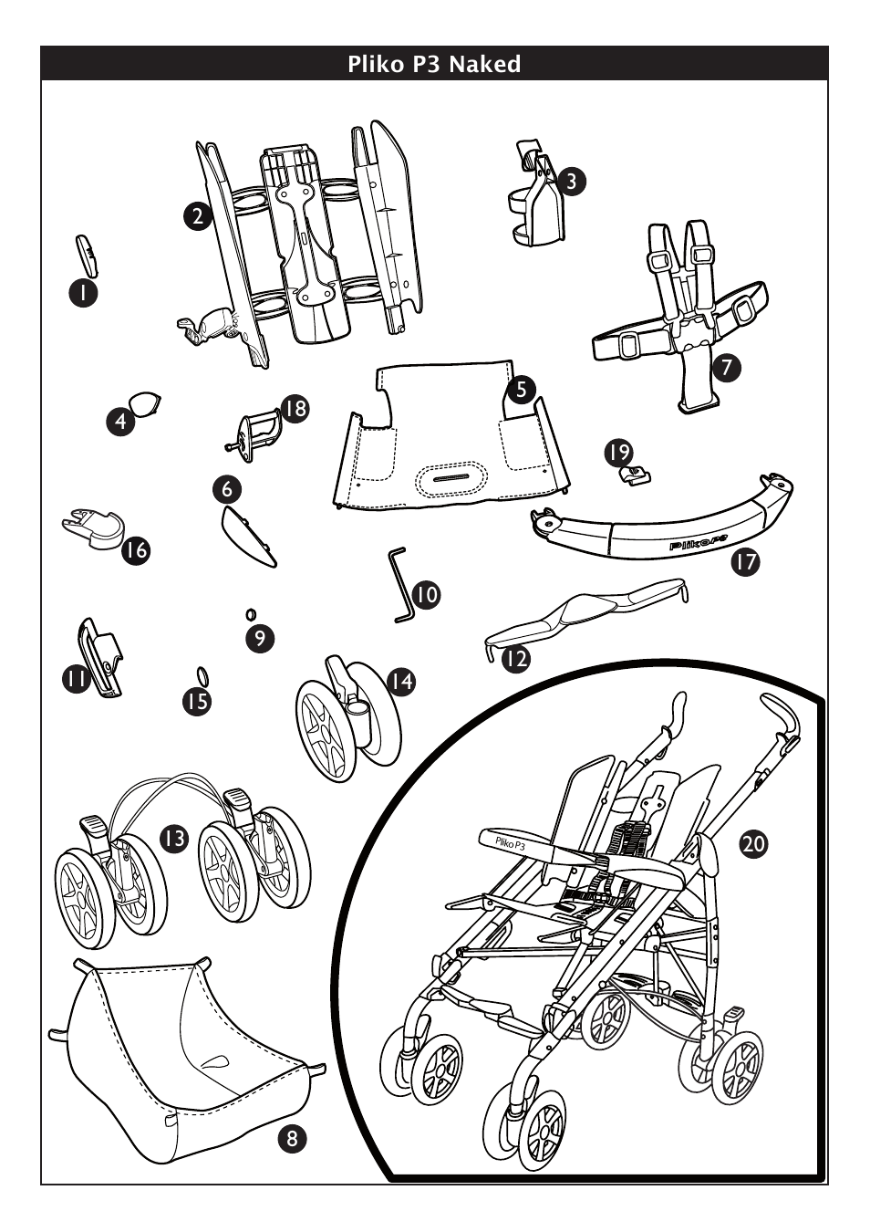 Peg-Perego Pliko P3 Naked User Manual | Page 16 / 80