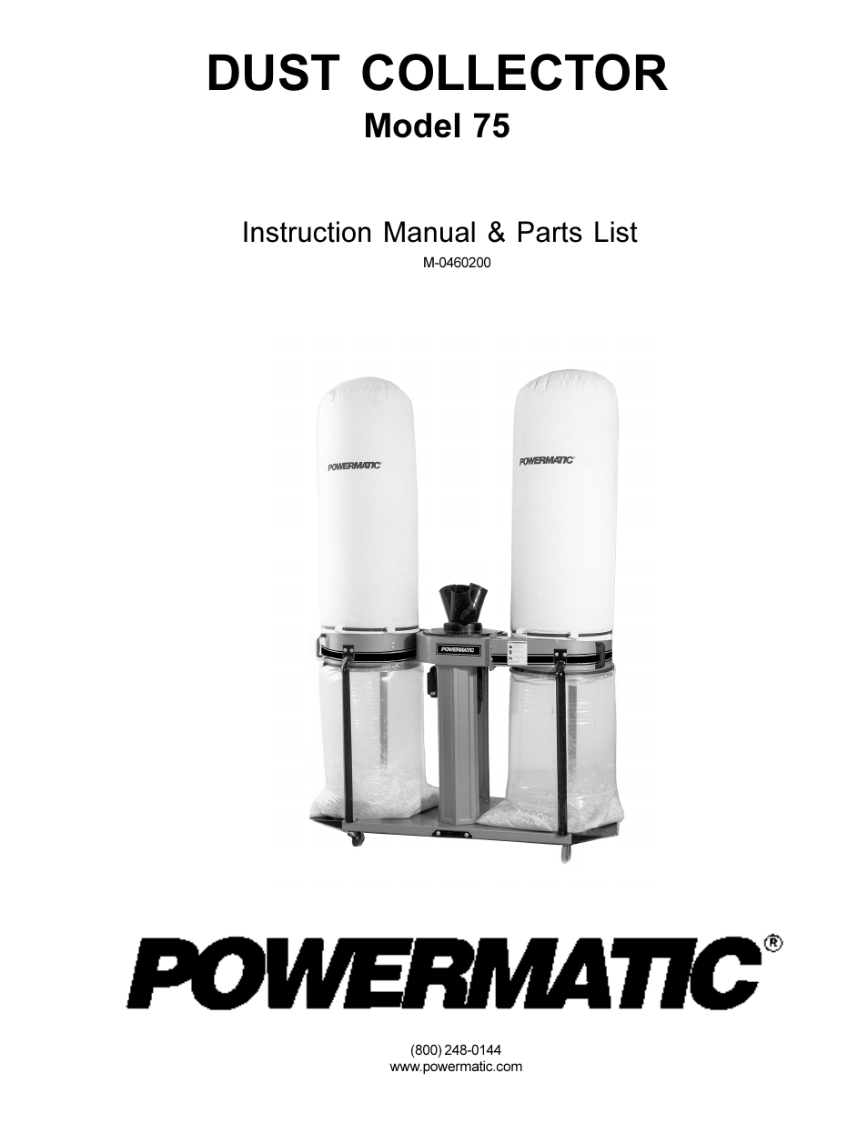 Powermatic 75 User Manual | 16 pages