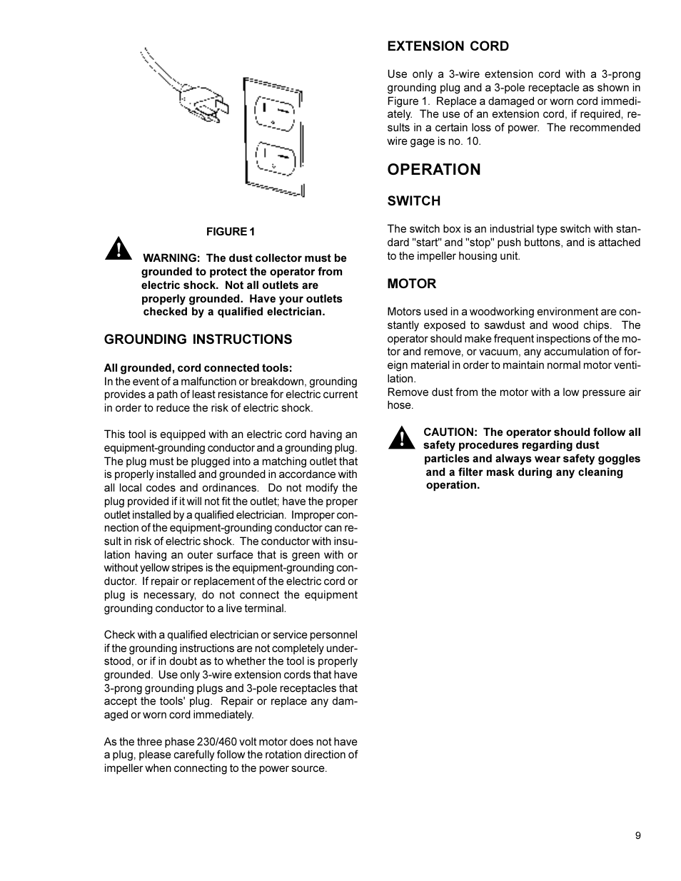 Operation | Powermatic 75 User Manual | Page 9 / 16