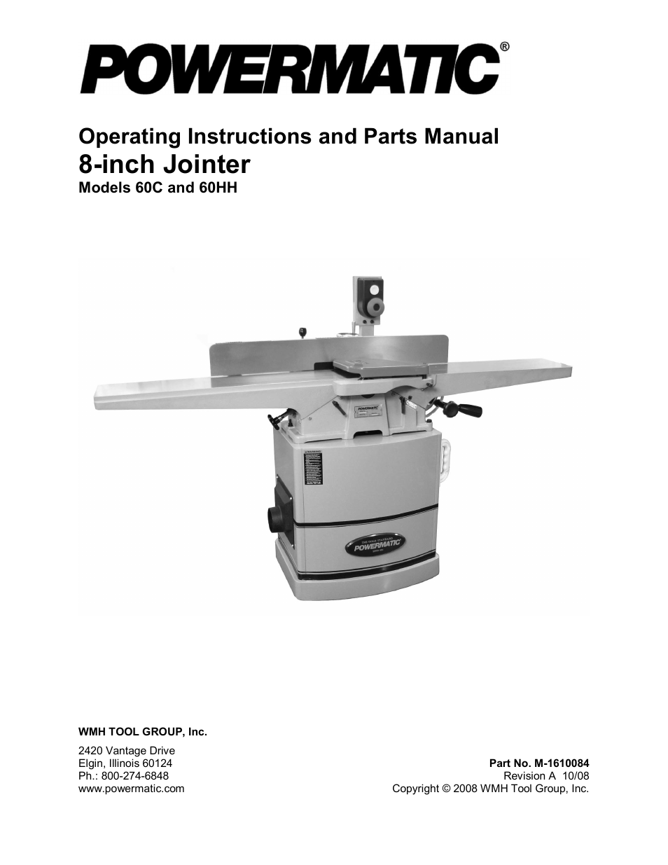 Powermatic 60HH User Manual | 44 pages