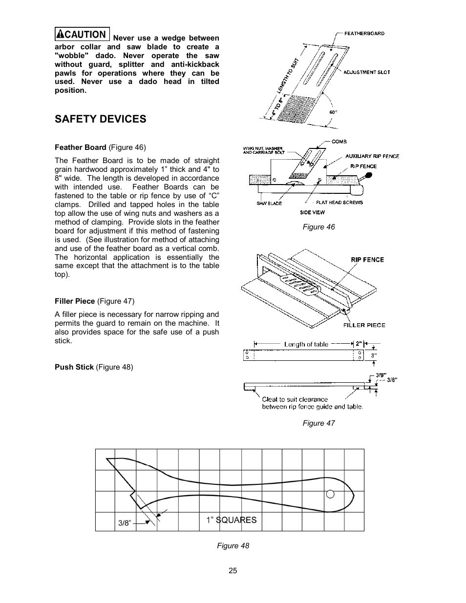 Safety devices | Powermatic 64A User Manual | Page 25 / 36