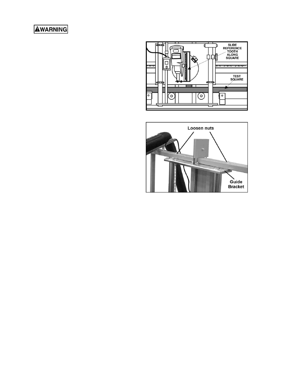 Step 2: align guides, Step 3: align blade parallel to guides | Powermatic 511 User Manual | Page 17 / 36