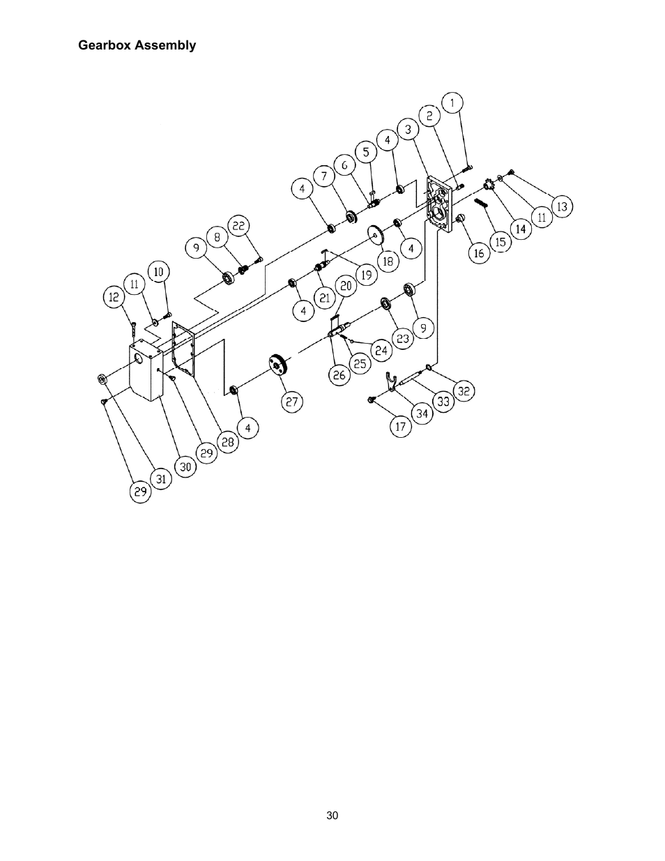 Gearbox assembly | Powermatic 209 User Manual | Page 30 / 40