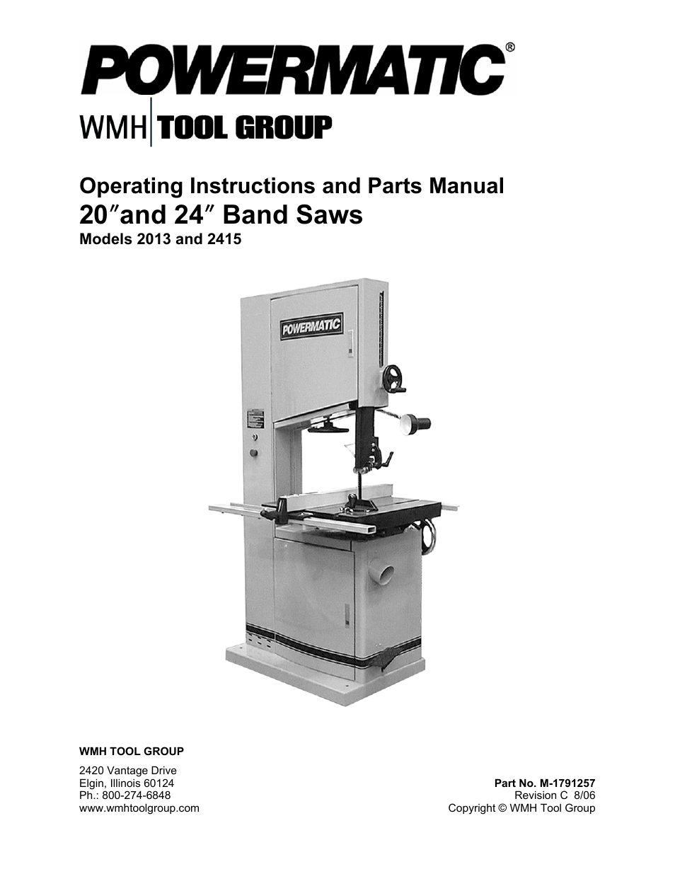 Powermatic 2013 User Manual | 60 pages