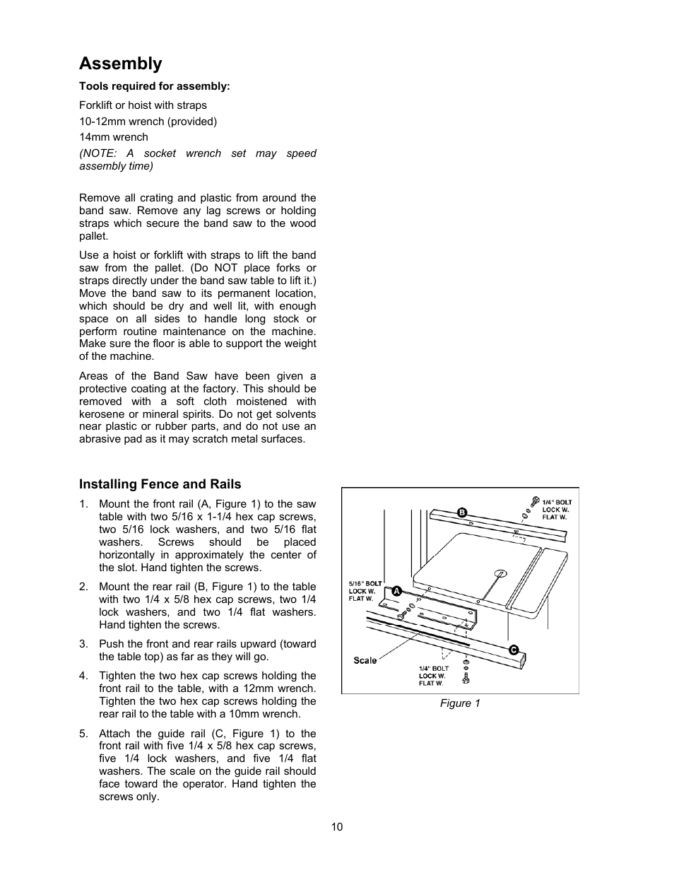Assembly | Powermatic 2013 User Manual | Page 10 / 60