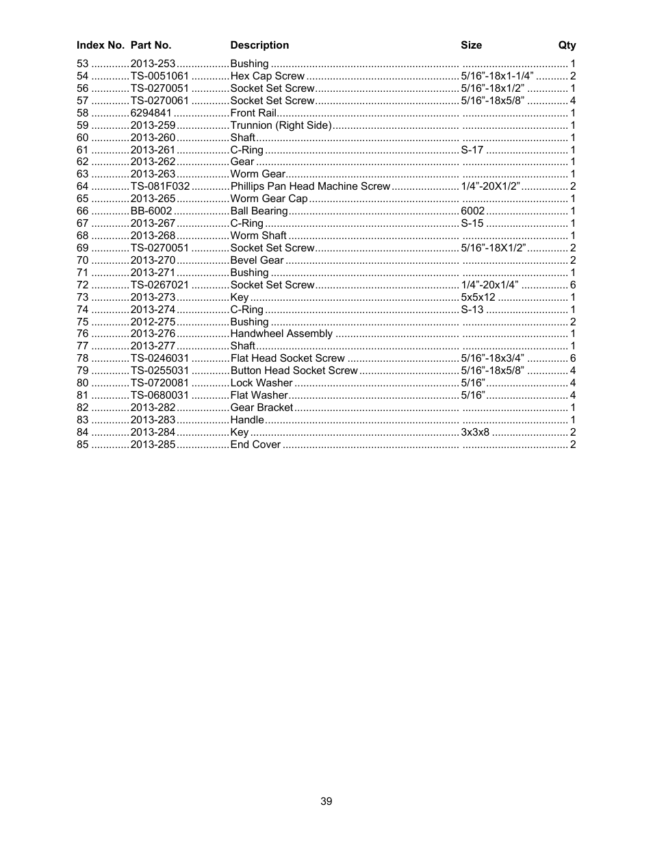 Powermatic 2013 User Manual | Page 39 / 60