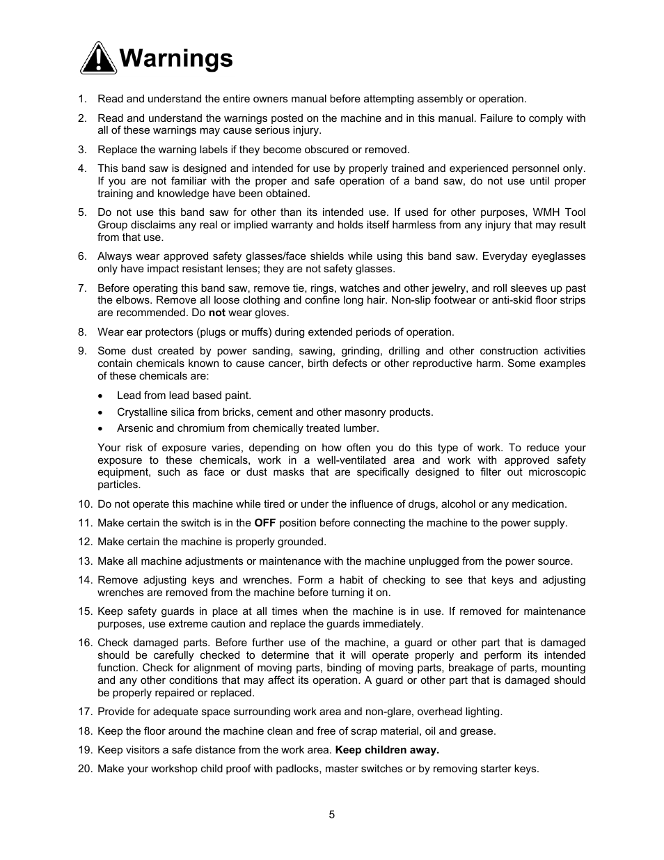 Powermatic 2013 User Manual | Page 5 / 60
