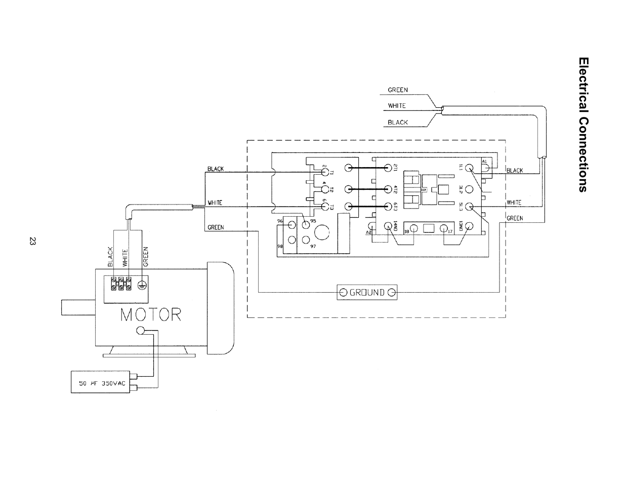 Electrical connections | Powermatic 720HD User Manual | Page 23 / 24