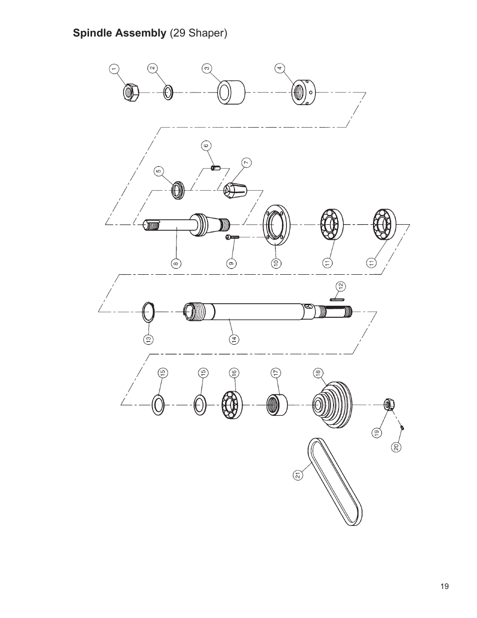 Powermatic Wood Shaper 29 User Manual | Page 19 / 28