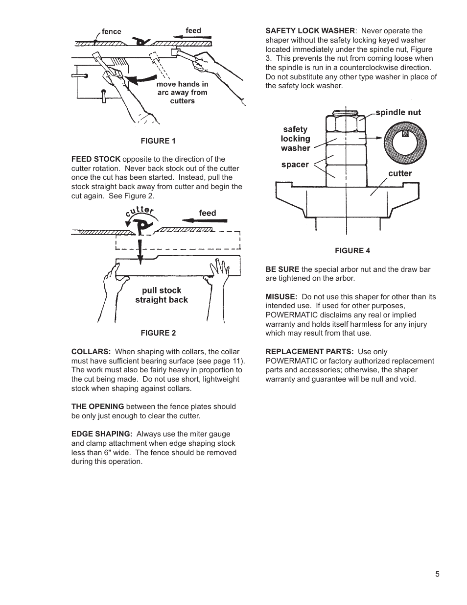 Powermatic Wood Shaper 29 User Manual | Page 5 / 28