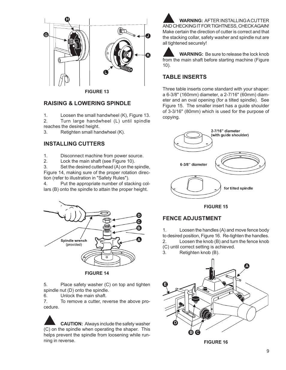 Powermatic Wood Shaper 29 User Manual | Page 9 / 28