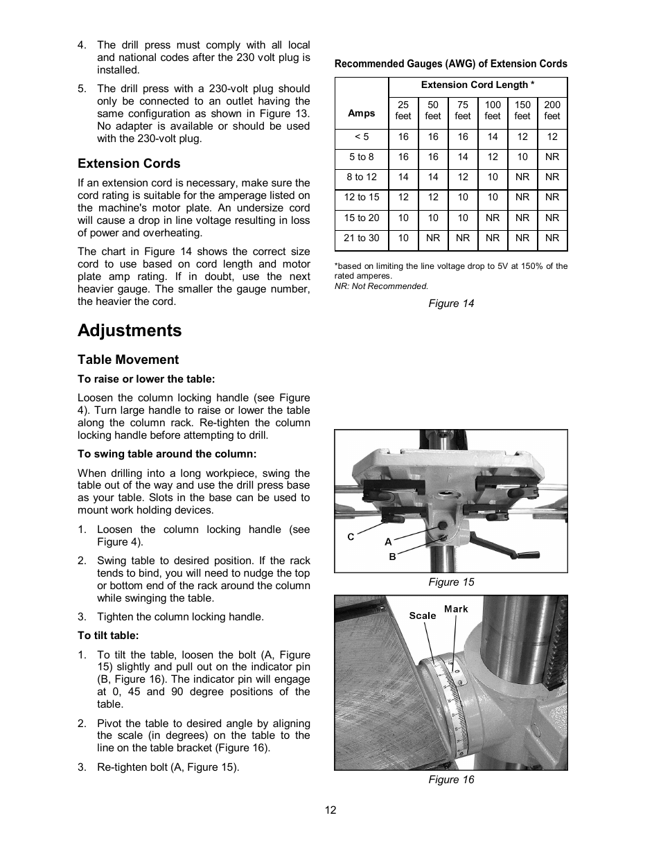 Adjustments | Powermatic 2800 User Manual | Page 12 / 24