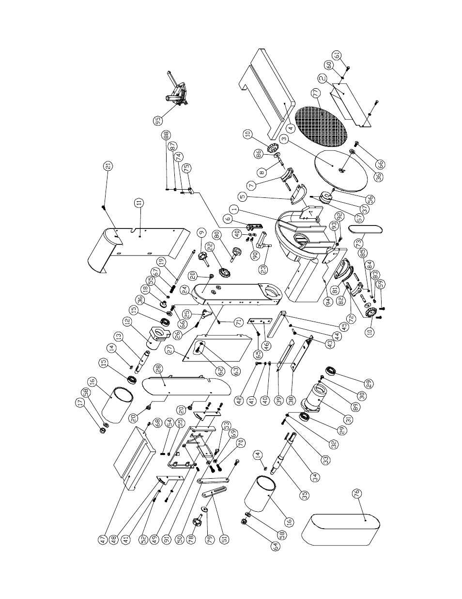 31a sander body assembly | Powermatic 1791291K User Manual | Page 28 / 32