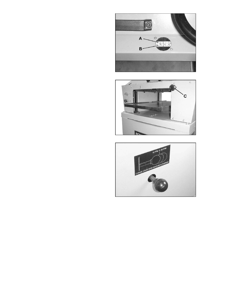 Depth of cut, Feed rate, The planer’s feed system | Powermatic PM15 User Manual | Page 11 / 40