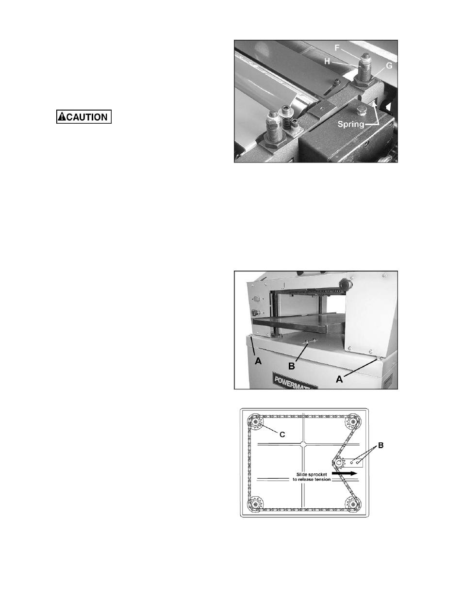 Leveling cutterhead with bed | Powermatic PM15 User Manual | Page 14 / 40