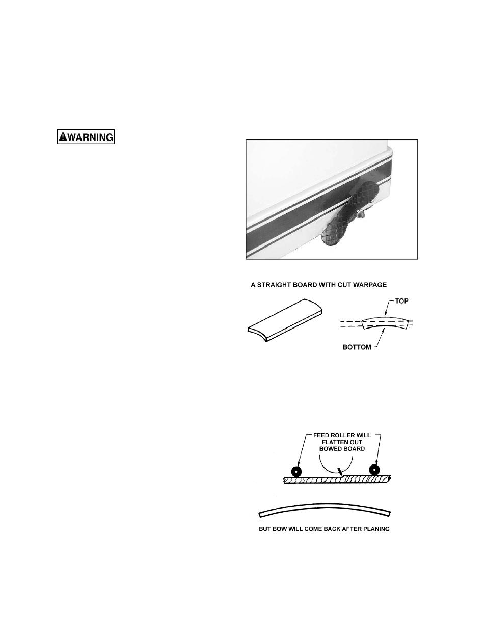 Interlock switch, Caster lock, Operation | Powermatic PM15 User Manual | Page 15 / 40