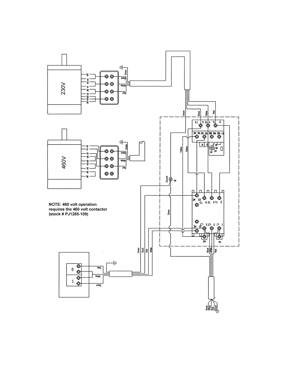 Electrical connections – 3 phase | Powermatic 1285 User Manual | Page 43 / 44