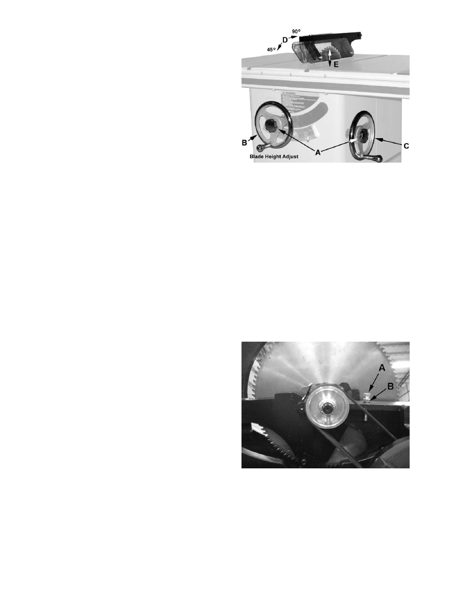 Adjustments, Handwheel adjustments, Zero-clearance insert setup | Powermatic PM3000 User Manual | Page 13 / 36
