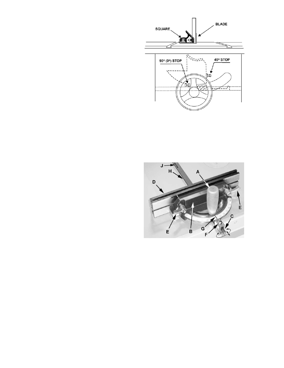 Tilt stop adjustment, Precision miter gauge | Powermatic PM3000 User Manual | Page 15 / 36
