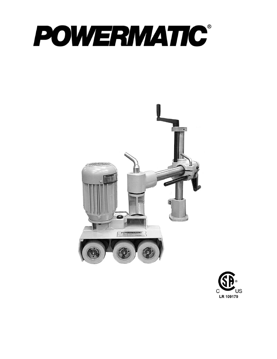 Powermatic 3-Roll Powered Stock Feeder PF3-JR User Manual | 28 pages