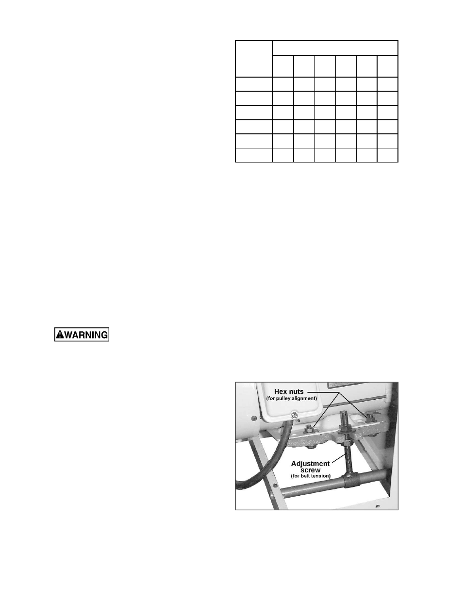 Adjustments, Belt tension | Powermatic 15HH User Manual | Page 10 / 40