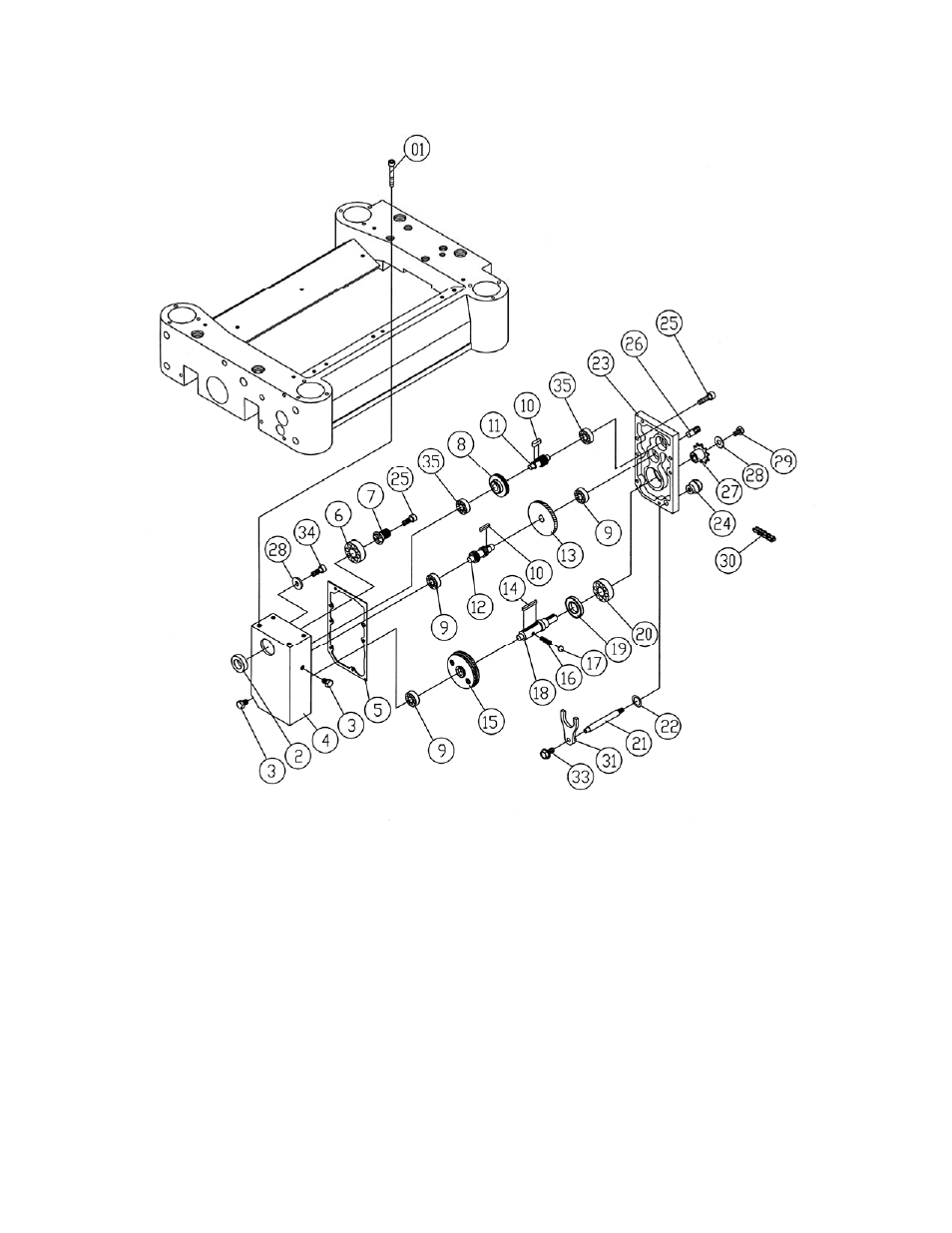 Gearbox assembly | Powermatic 15HH User Manual | Page 34 / 40